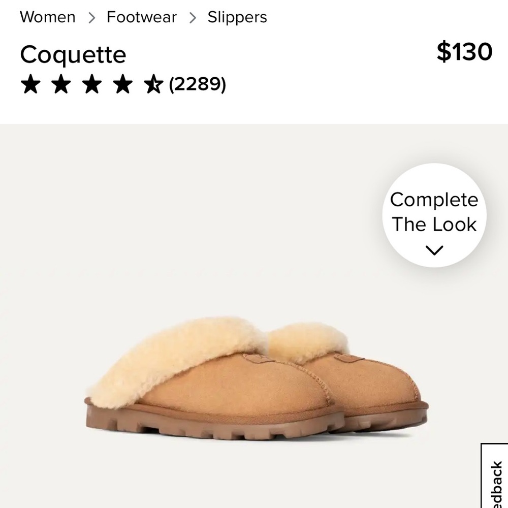 UGG Tan Sheepskin Slippers